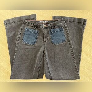 Peace Love Word wide Leg Jeans